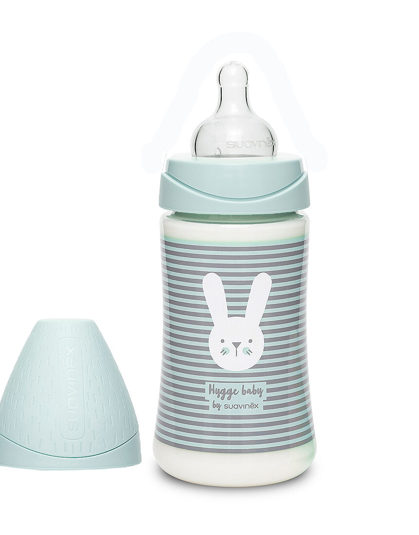 Mπιμπερό πλαστικό hygge 270 ml rabbit green - Suavinex