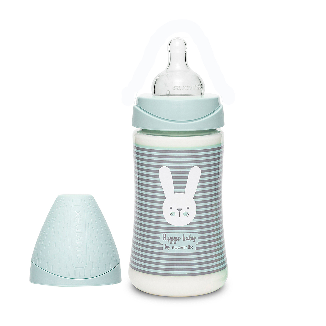 Mπιμπερό πλαστικό hygge 270 ml rabbit green