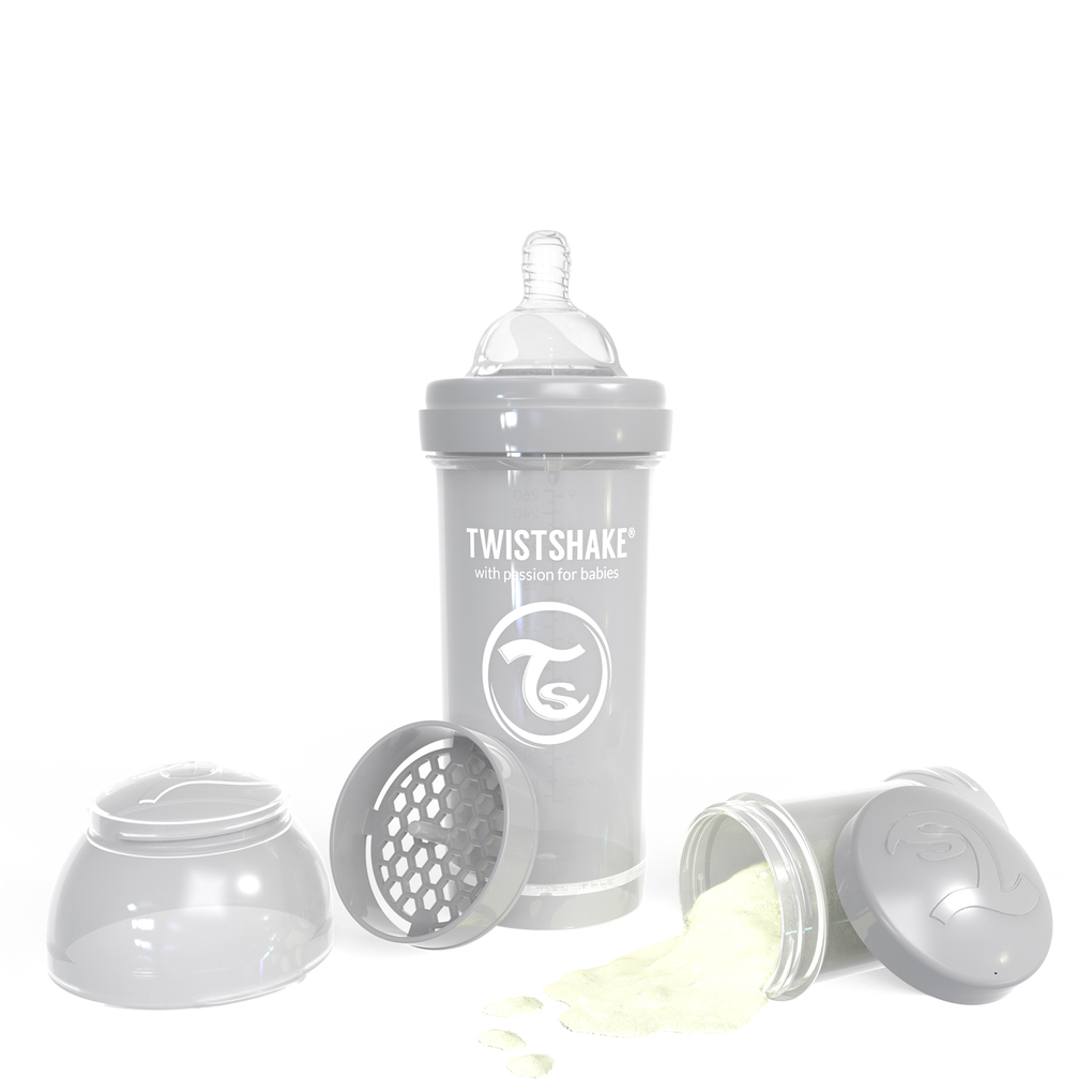 Twistshake μπιμπερό κατά των κολικών 260ml pastel grey - Twistshake