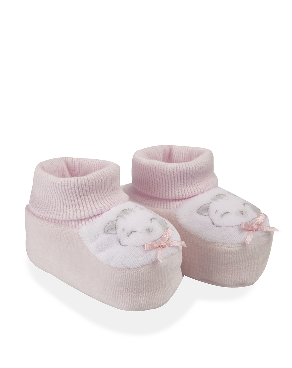 παπούτσια σενίλ ροζ για κορίτσι - Prénatal