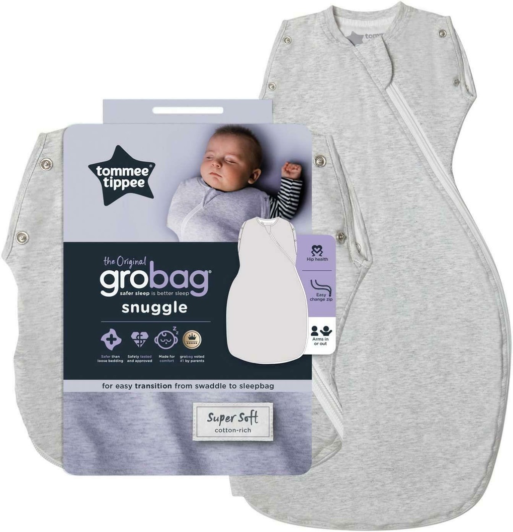 Tommee tippee grobag υπνόσακος χειμωνιάτικος snuggle 2.5 tog 0-4 μηνών grey marl - Prénatal