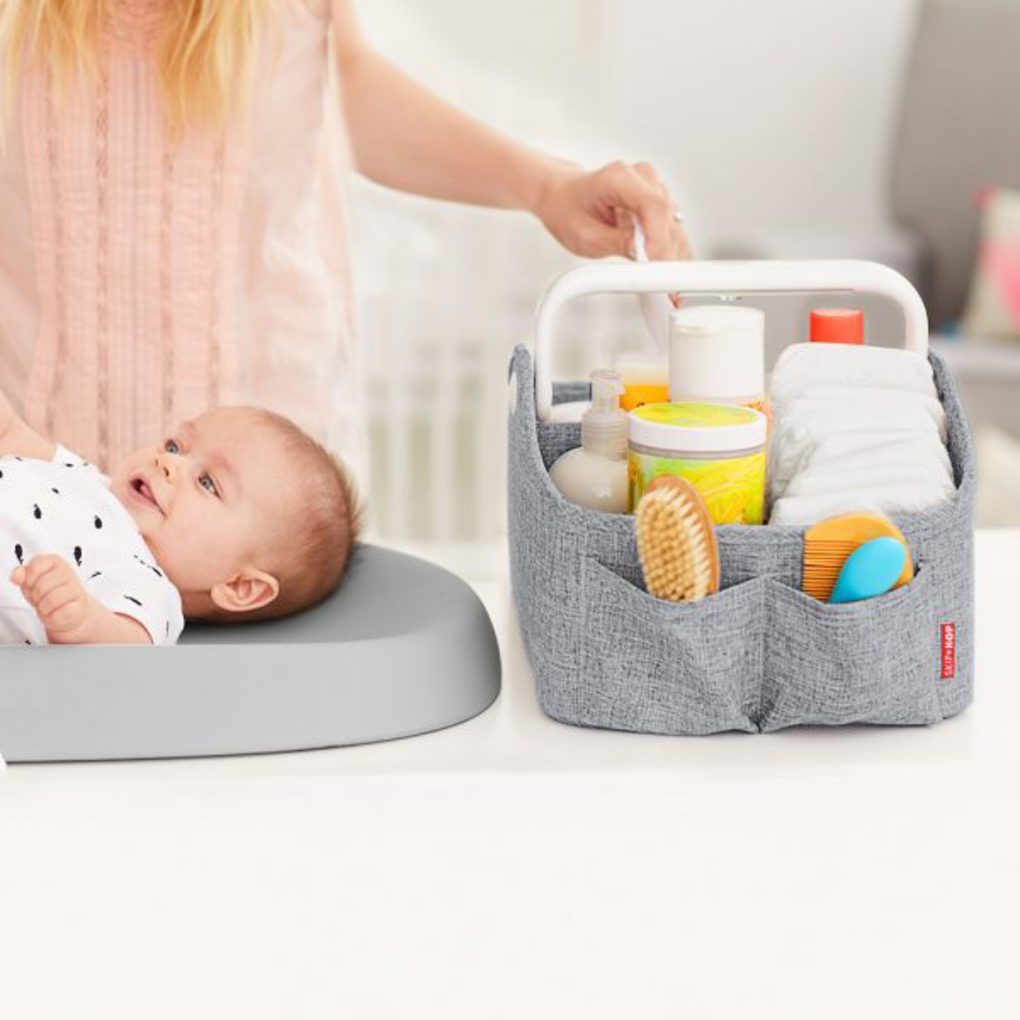 Skip hop light up diaper caddy-  heather grey - Kiddo