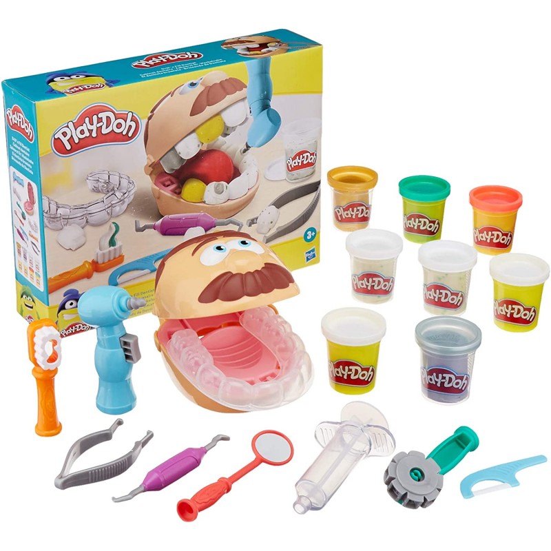 Play-doh drill n fill dentist οδοντίατρος f1259 - Play-Doh