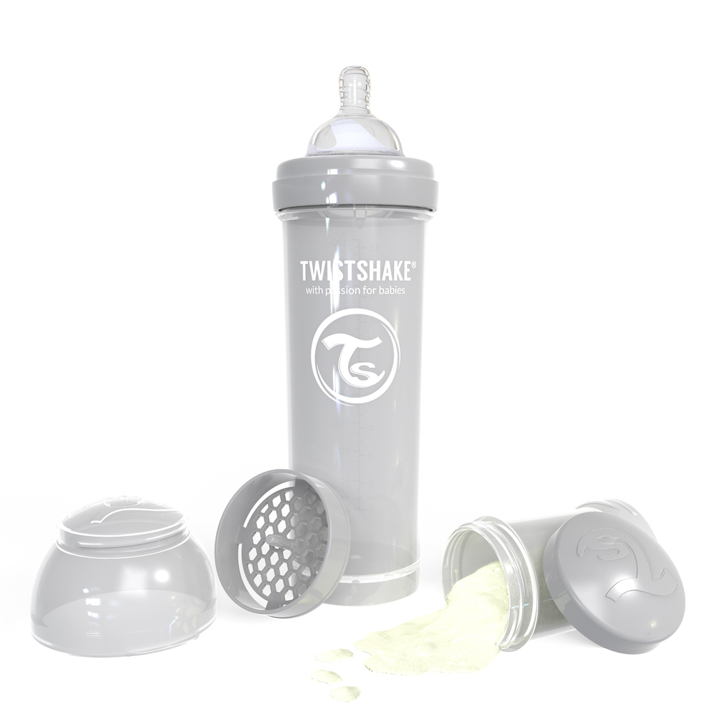 Twistshake μπιμπερό κατά των κολικών 330ml pastel grey - Twistshake