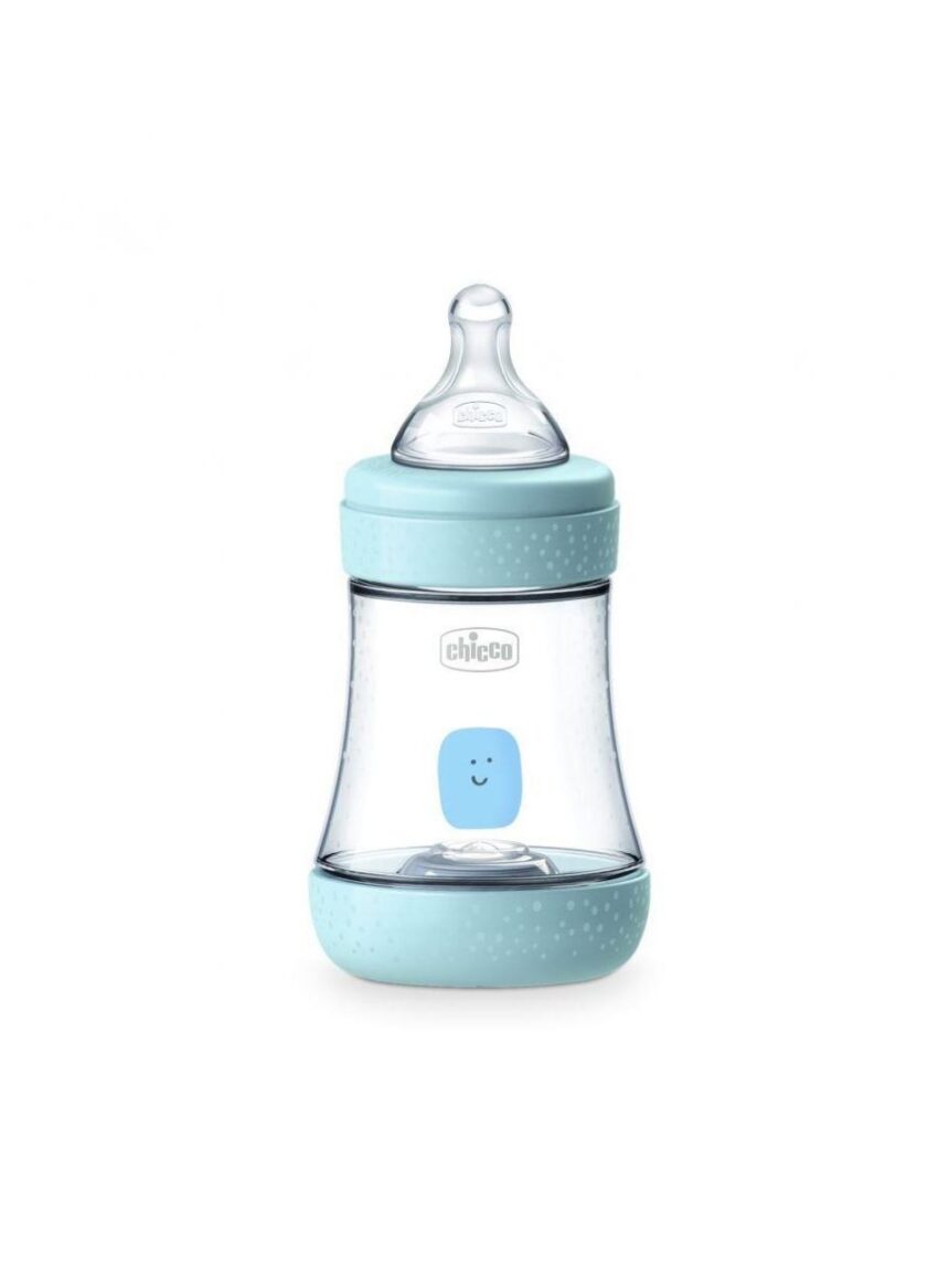 Chicco mπιμπερό πλαστικό perfect 5 150 ml-κανονική ροή σιέλ 0+ - Chicco