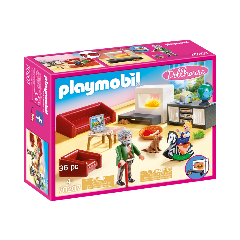 Playmobil dollhouse σαλόνι κουκλόσπιτου 70207