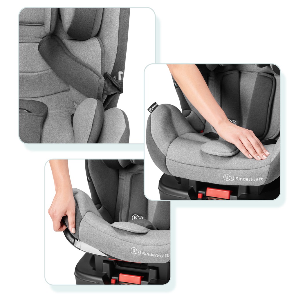 Kinderkraft κάθισμα αυτοκινήτου vado with isofix system grey - Kinderkraft