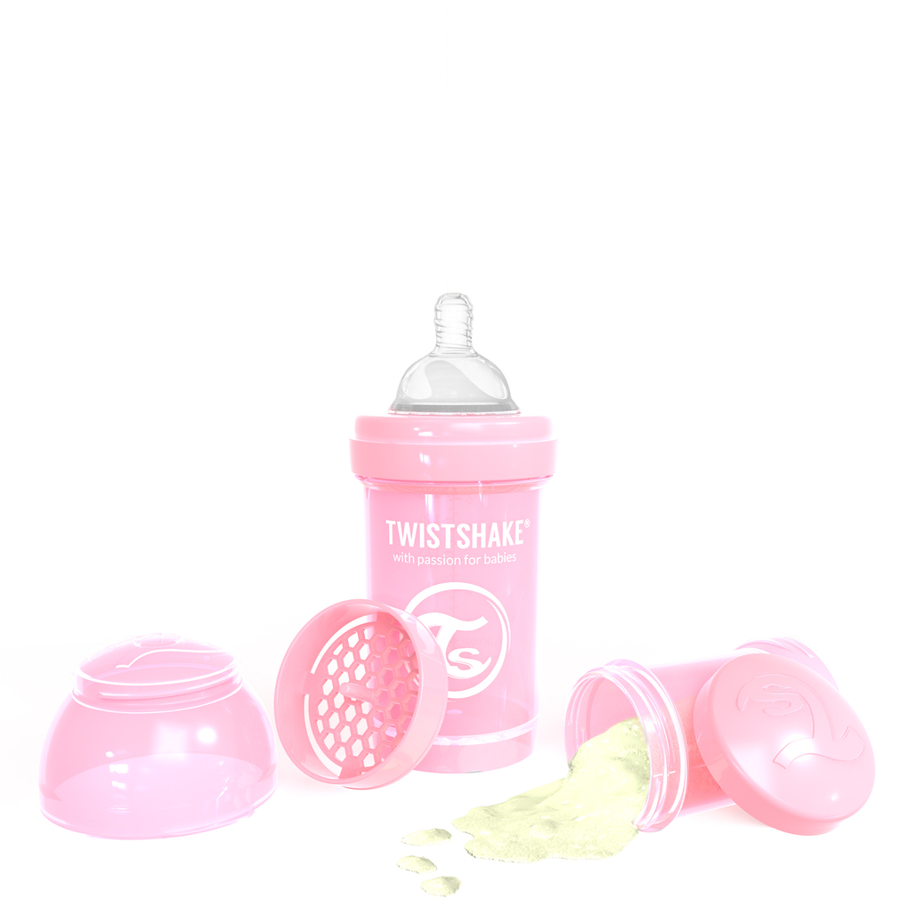 Twistshake μπιμπερό κατά των κολικών 180 ml pastel pink - Twistshake