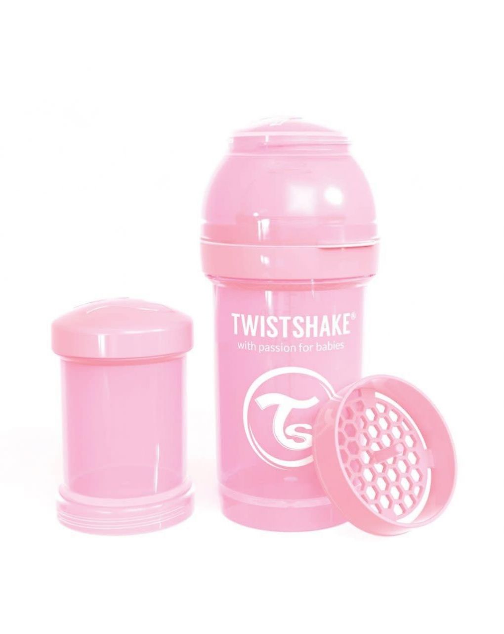 Twistshake μπιμπερό κατά των κολικών 180 ml pastel pink - Twistshake