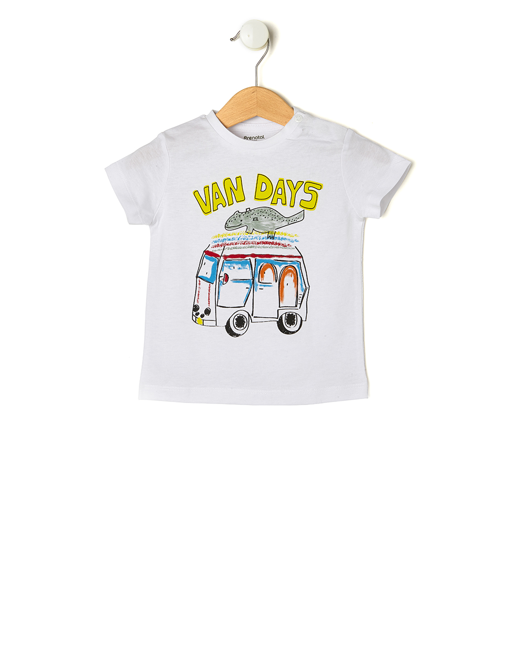 T-shirt λευκό με στάμπα van days για αγόρι - Prénatal