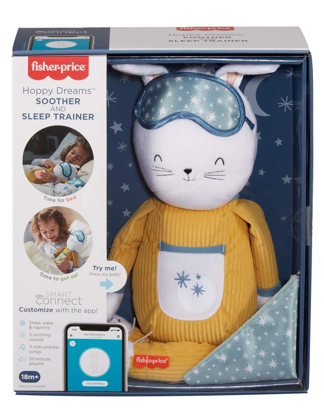 Fisher-price hoppy dreams κουνελάκι όνειρα γλυκά με smart connect τεχνολογία gmn58 - Fisher-Price