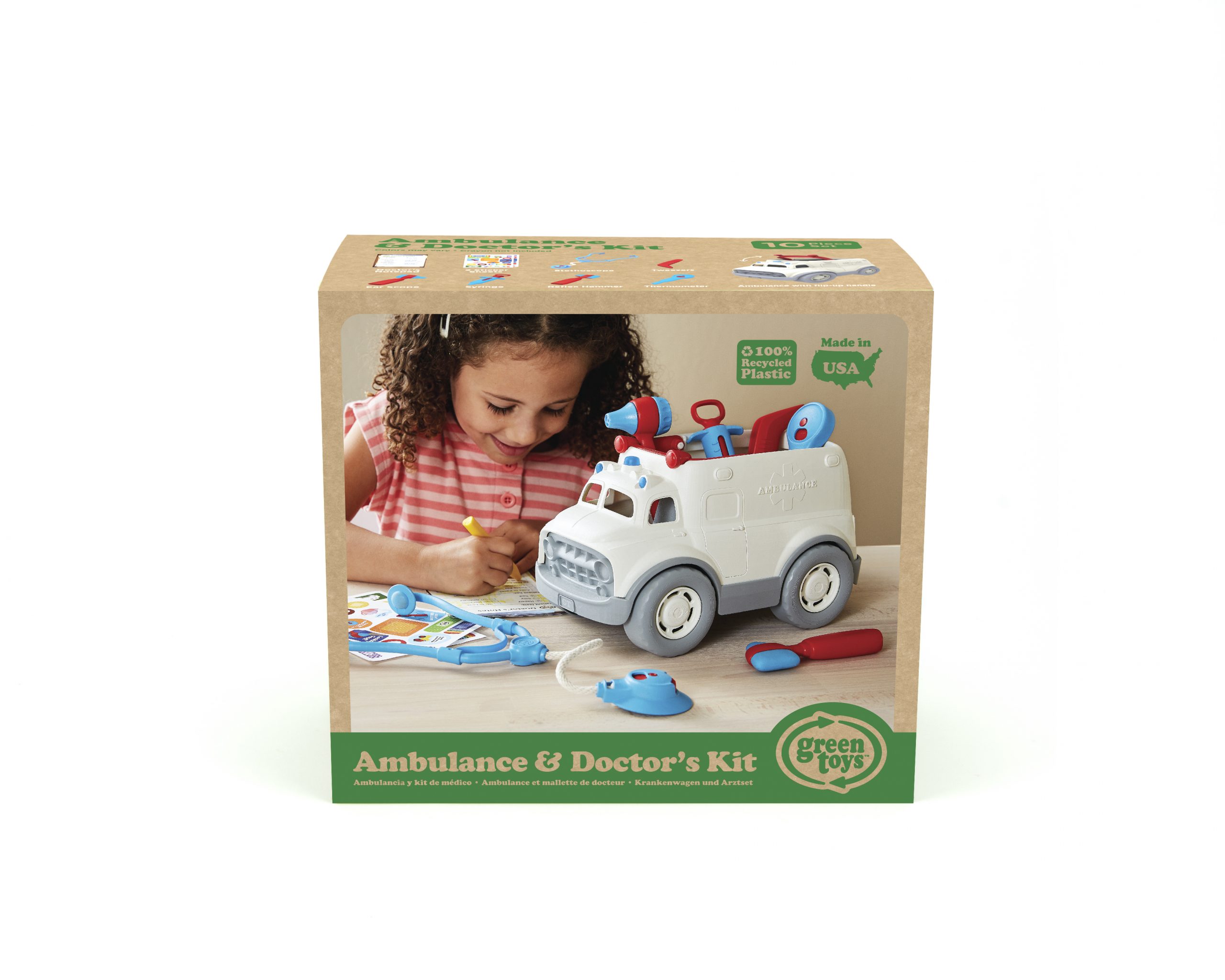 Green toys: ασθενοφόρο και σετ γιατρού amdk-1313 - Green Toys