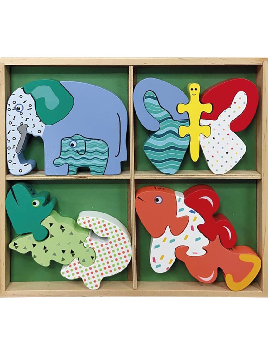 Wood' n play funny puzzle - WOOD N'PLAY