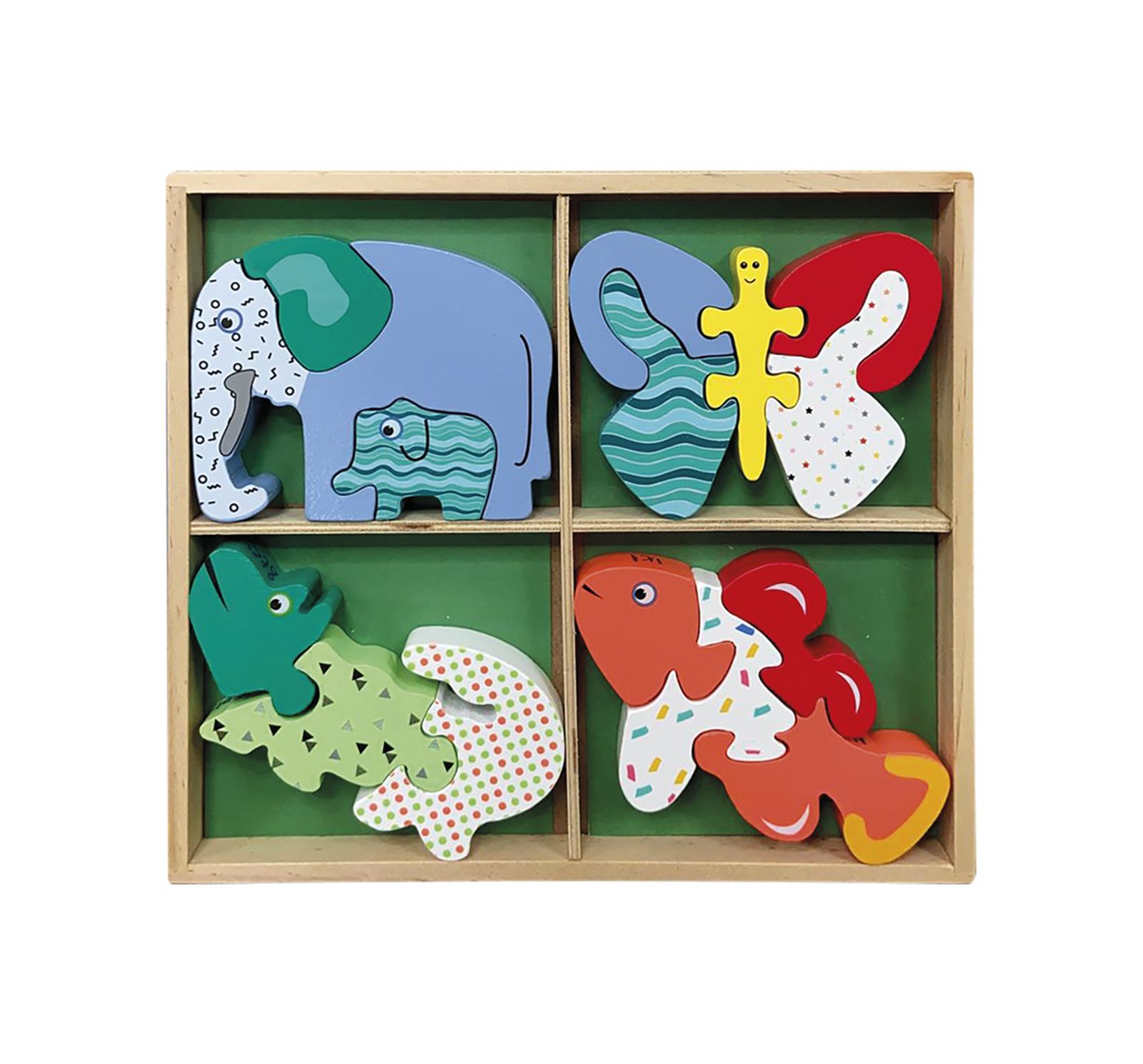 Wood' n play funny puzzle