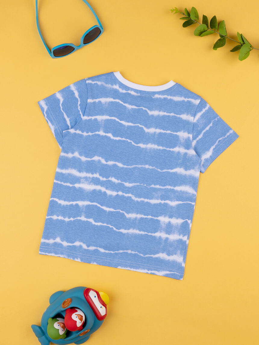 παιδικό t-shirt γαλάζιο με surfer για αγόρι - Prénatal