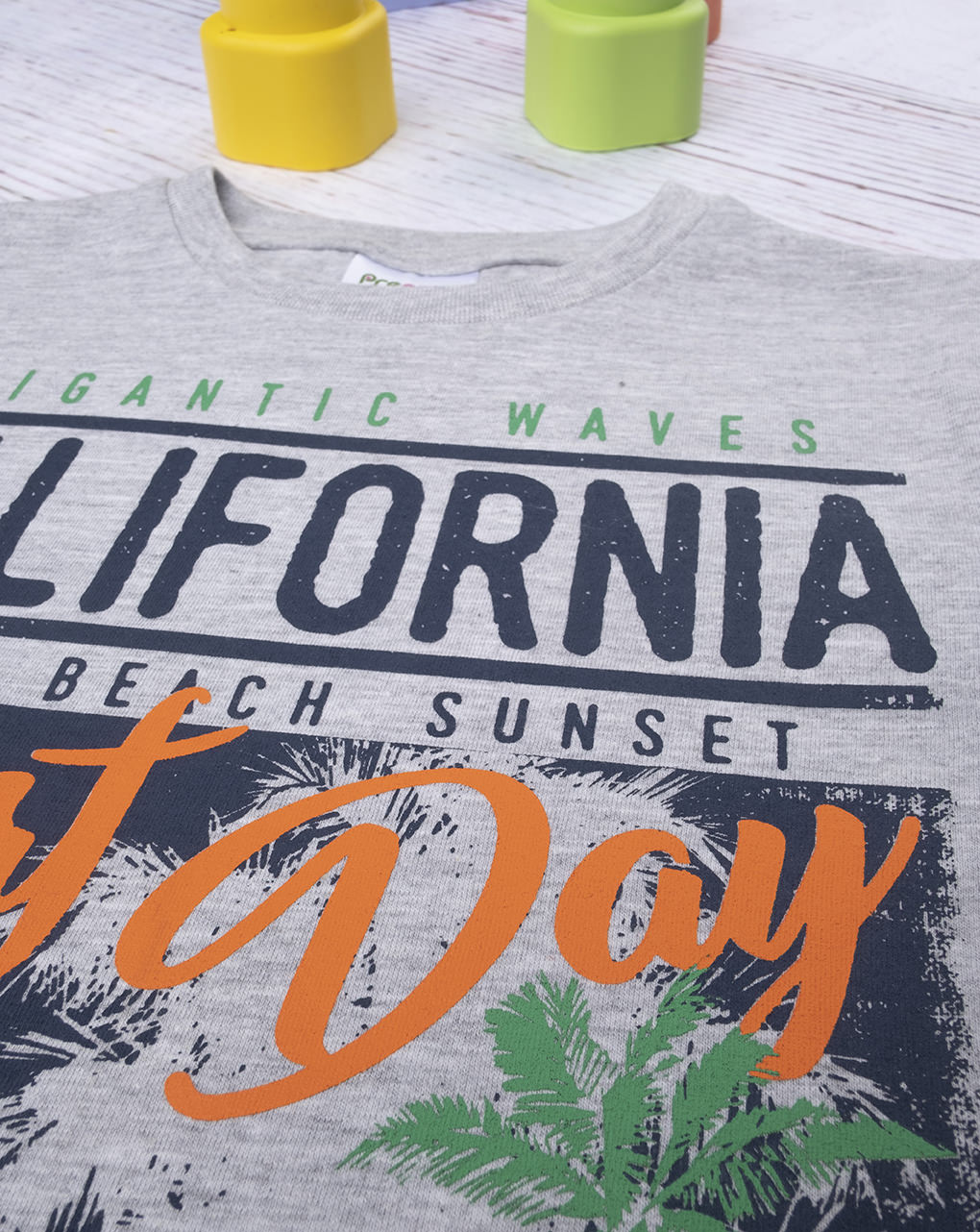 παιδικό t-shirt γκρι california για αγόρι - Prénatal