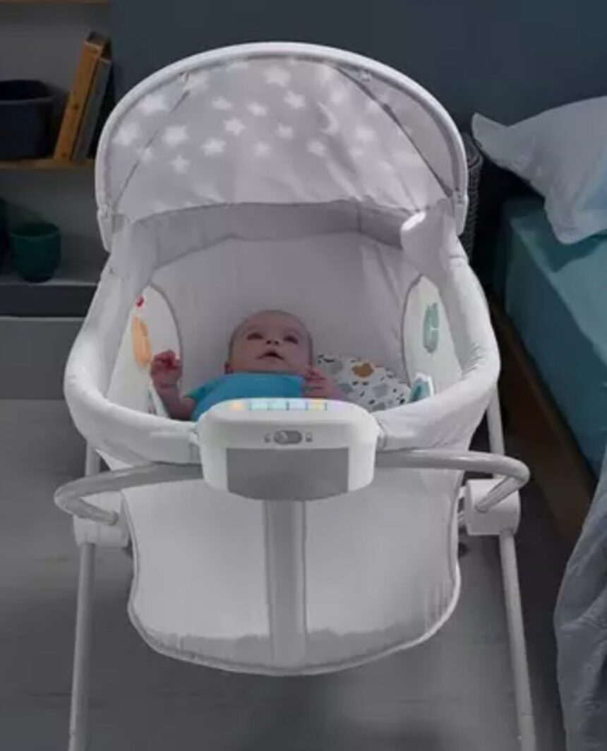 Fisher price λίκνο soothing lights fold flat bassinet - Fisher-Price