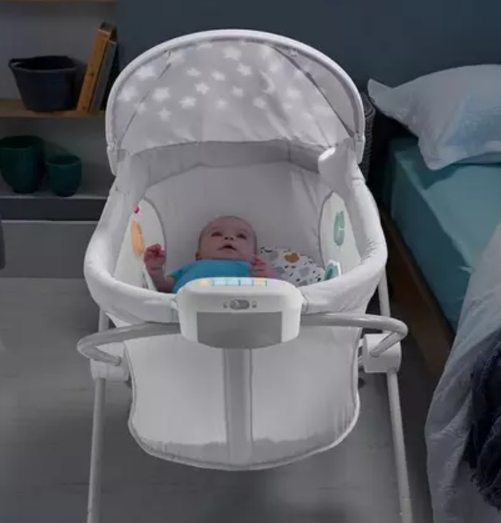 Fisher price λίκνο soothing lights fold flat bassinet - Fisher-Price