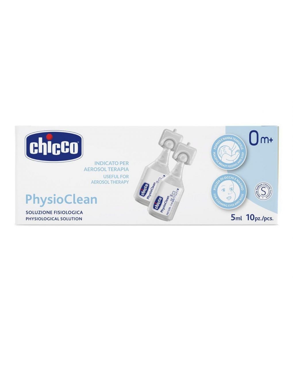 Chicco αμπούλες μύτης physioclean 5ml (10tmx)