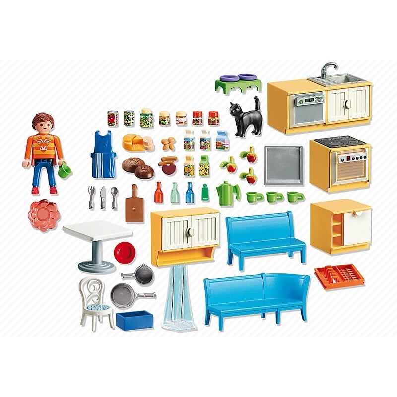Playmobil dollhouse κουζίνα με καθιστικό 5336 - Playmobil, Playmobil Dollhouse