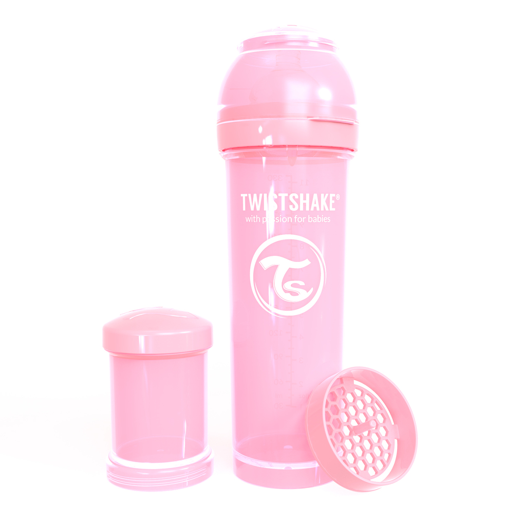 Twistshake μπιμπερό κατά των κολικών 330ml pastel pink - Twistshake