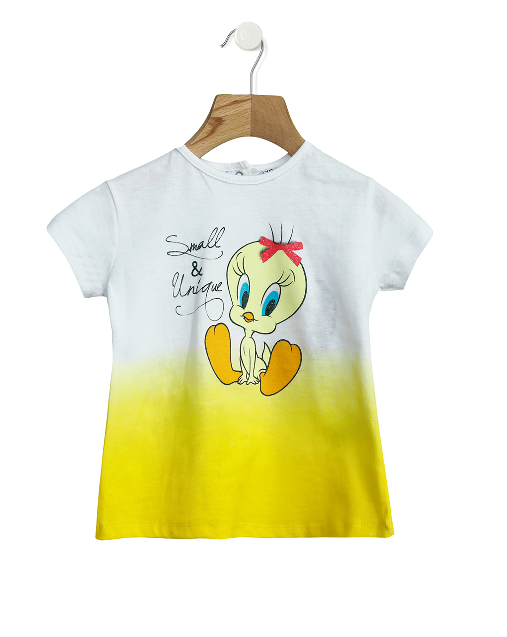 T-shirt jersey δίχρωμο με στάμπα tweety για κορίτσι - Prénatal