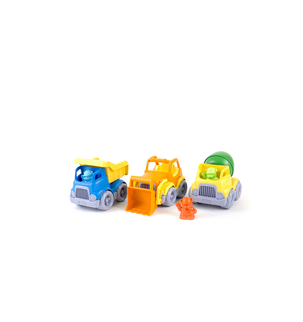 Green toys: κατασκευαστικά οχήματα σετ 3 τεμαχίων cst3-1209 - Green Toys