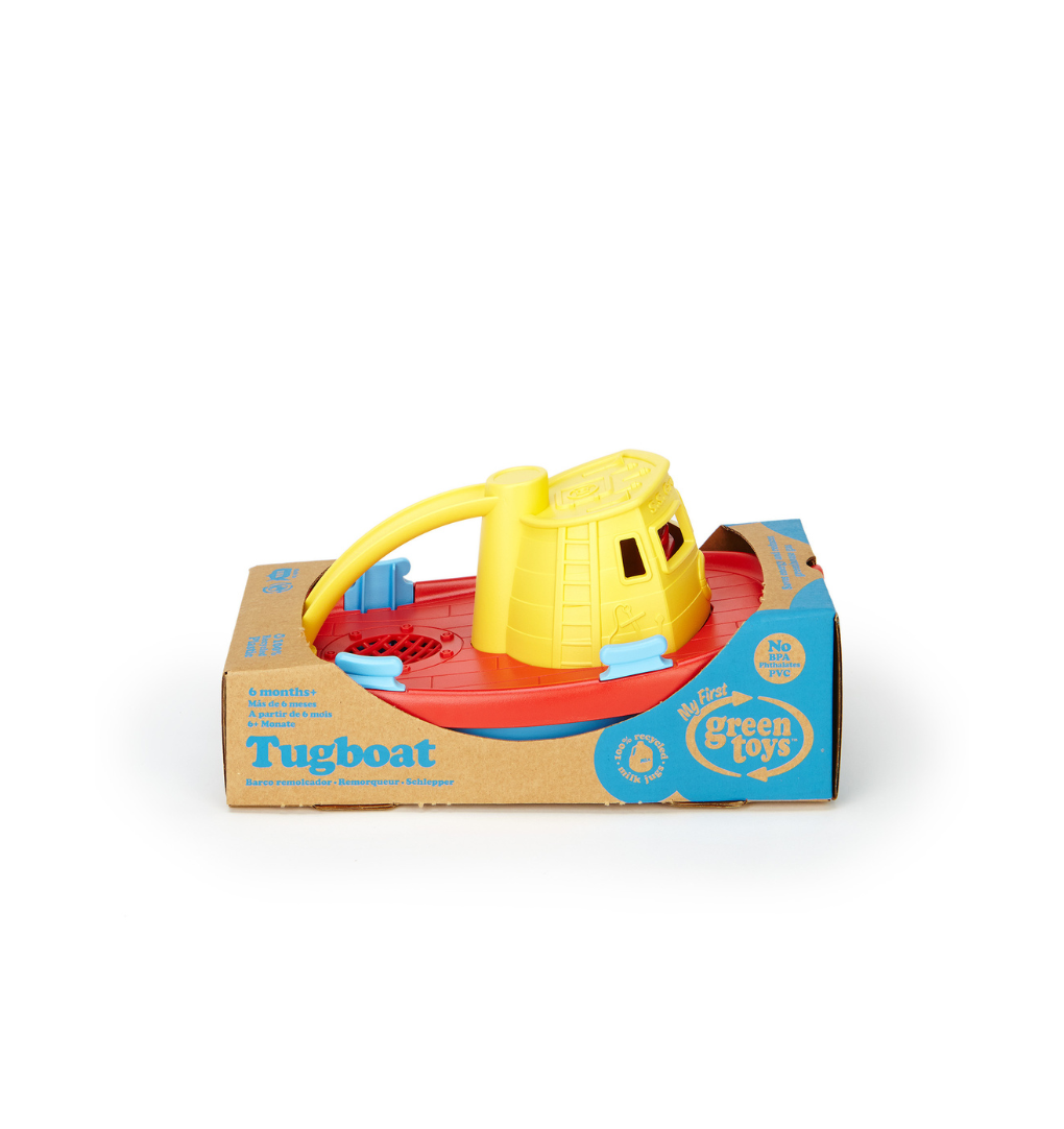 Green toys: ρυμουλκό πλοίο κίτρινο tug01r-y