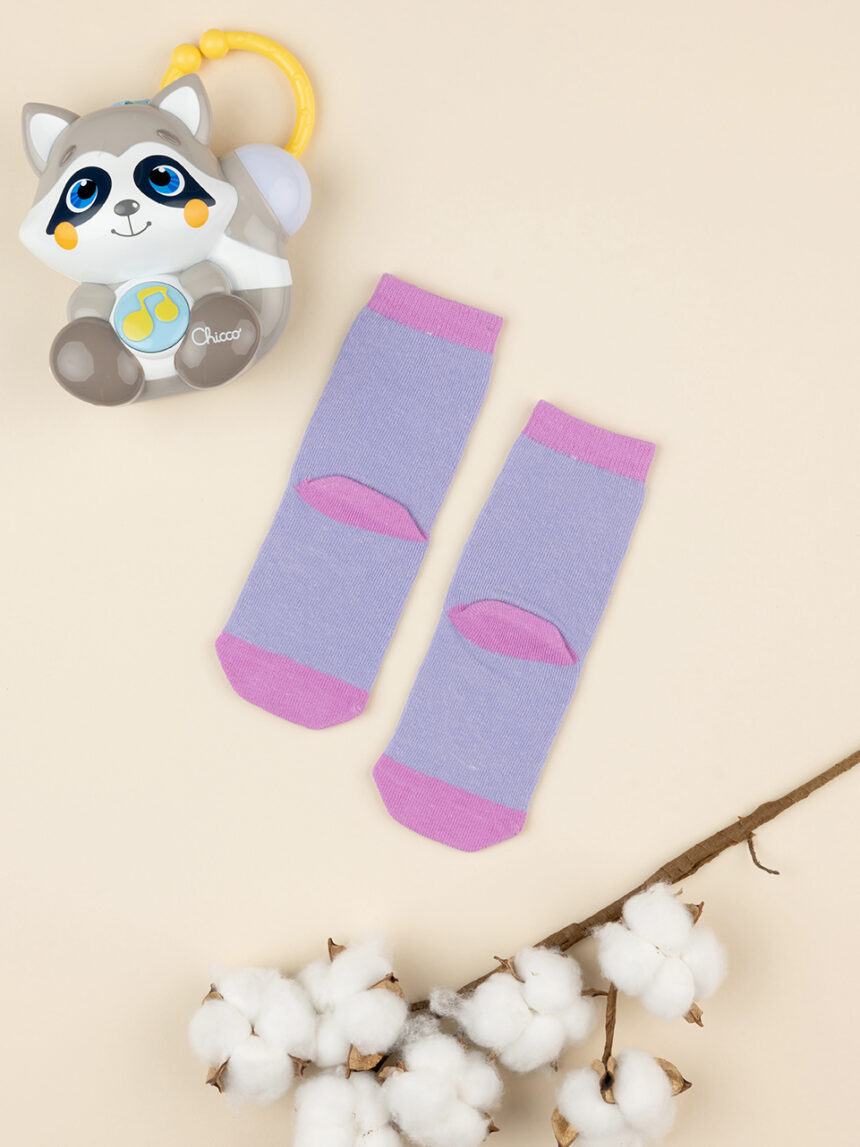 βρεφικές αντιολισθητικές κάλτσες με λαγουδάκι για κορίτσι - Prénatal
