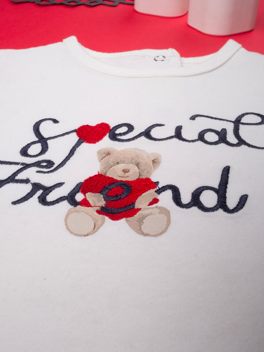 βρεφική μπλούζα με αρκουδάκι για κορίτσι - Prénatal