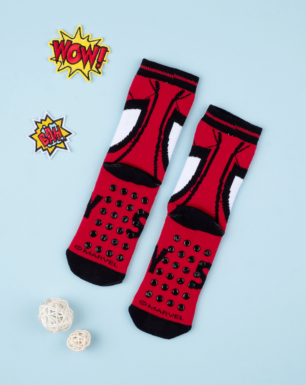 παιδικές αντιολισθητικές κάλτσες με τον spiderman για αγόρι - Prénatal