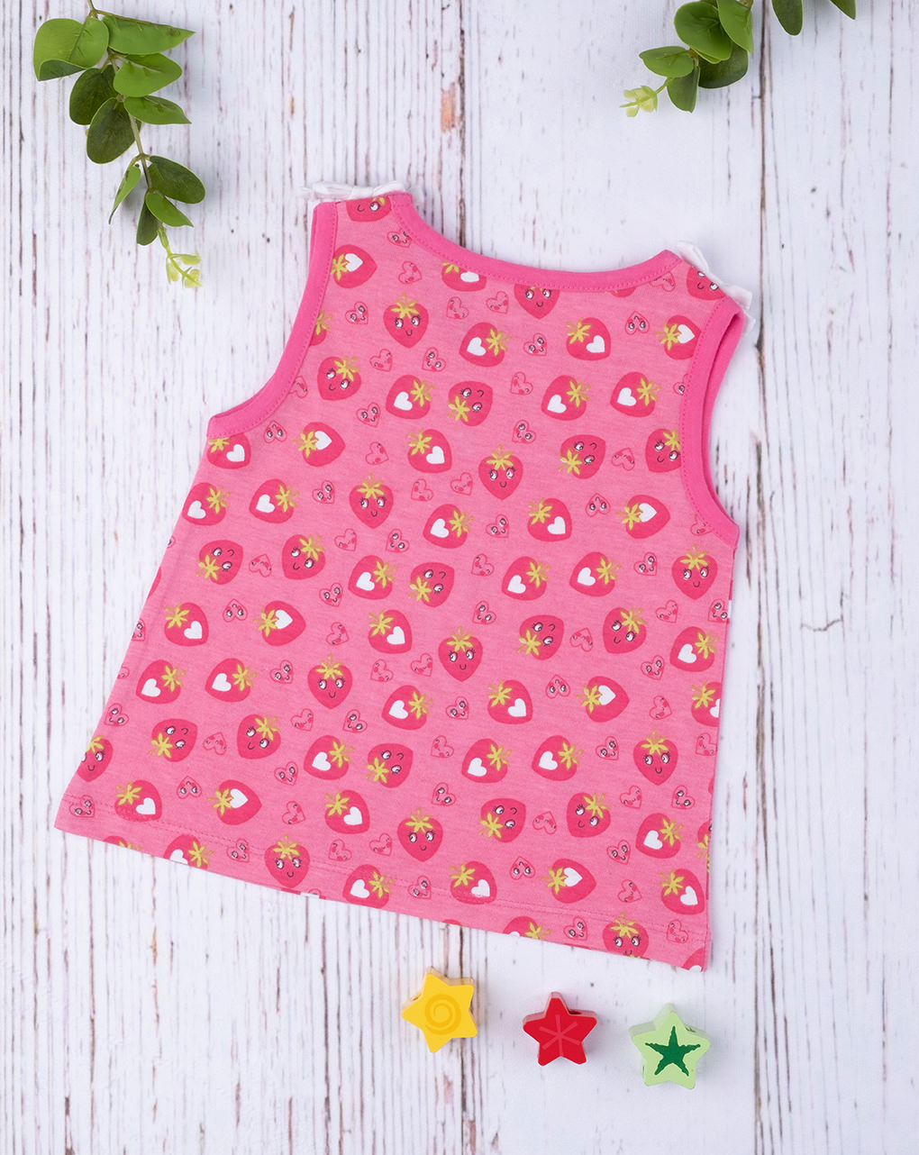 βρεφική μπλούζα φούξια με φράουλες για κορίτσι 692430 - Prénatal