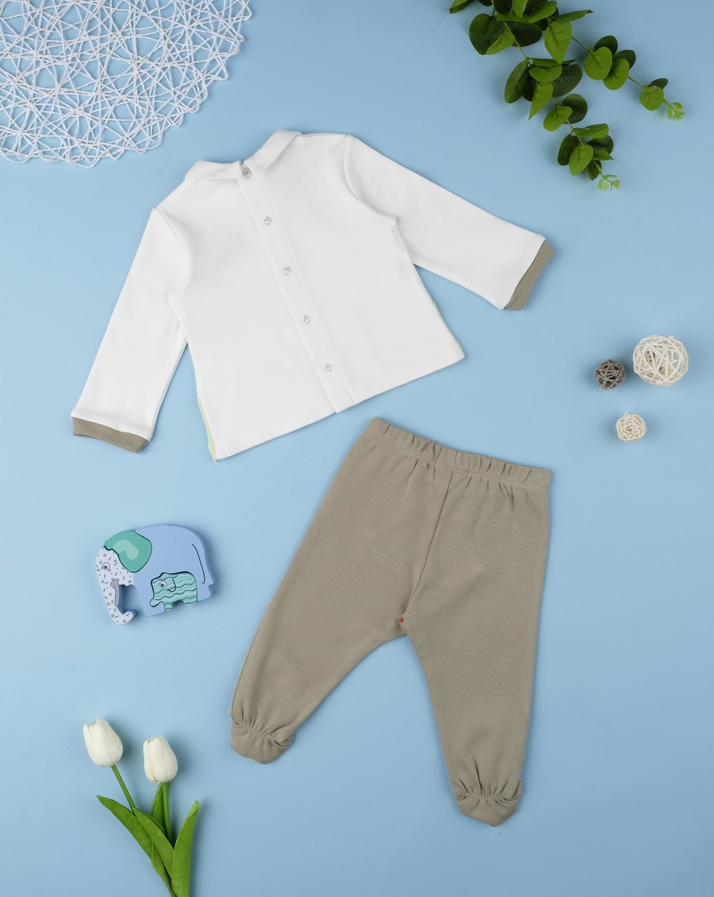 Βρεφικό Σετ Μπλούζα και Γκέτα με Δεινόσαυρο για Αγόρι | Prénatal Store  Online