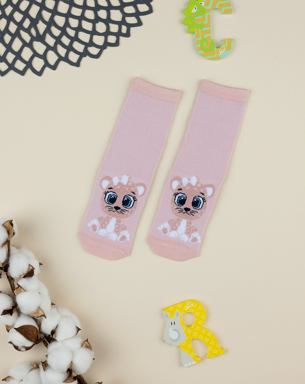 παιδικές κάλτσες με τιγράκι για κορίτσι - Prénatal
