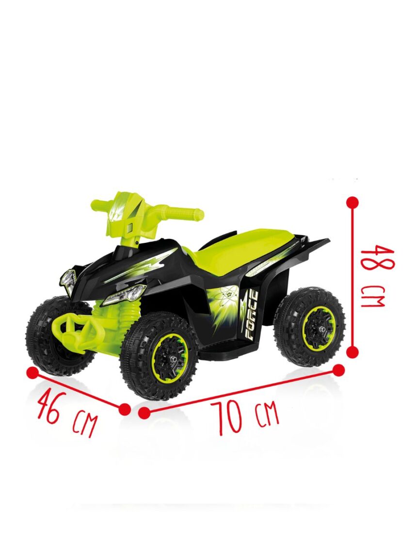 Sun & sport – ηλεκτροκίνητη quad γουρούνα 6v πράσινη rdf51171 - Sun&Sport