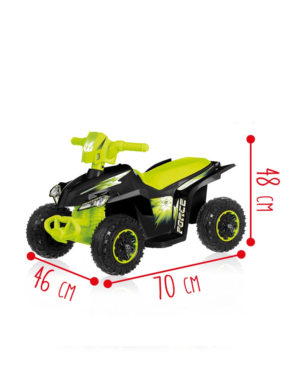 Sun & sport – ηλεκτροκίνητη quad γουρούνα 6v πράσινη rdf51171 - Sun&Sport