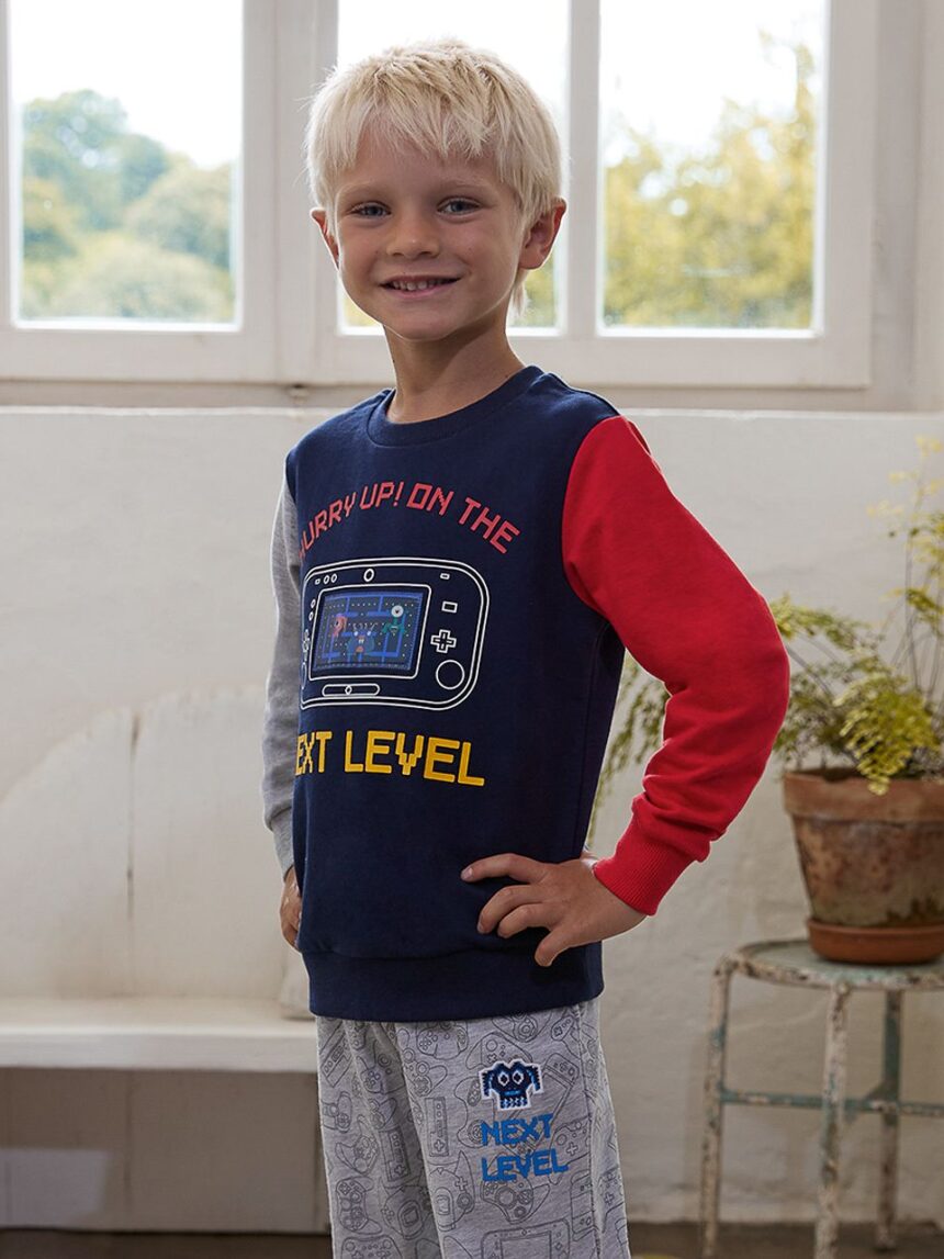 παιδική μπλούζα φούτερ με βιντεοπαιχνίδια για αγόρι - Prénatal