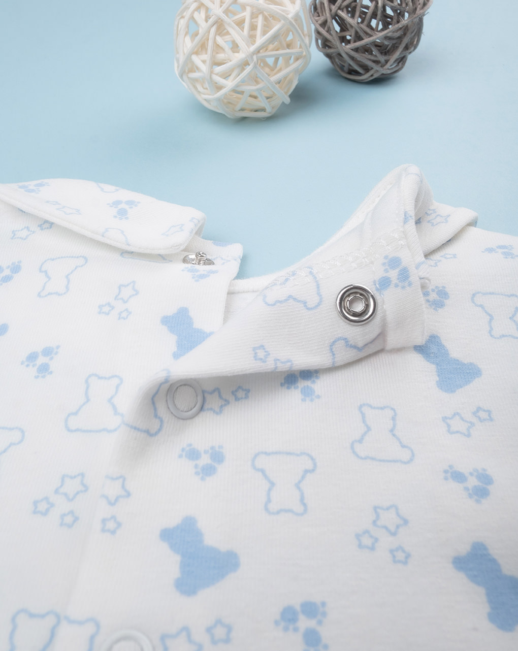βρεφικό μπλουζάκι λευκό με αρκουδάκια για αγόρι 702245 - Prénatal
