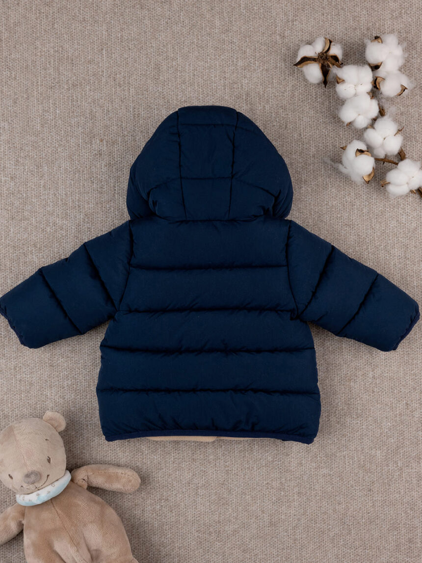 βρεφικό μπουφάν μπλε με αρκουδάκι για αγόρι - Prénatal