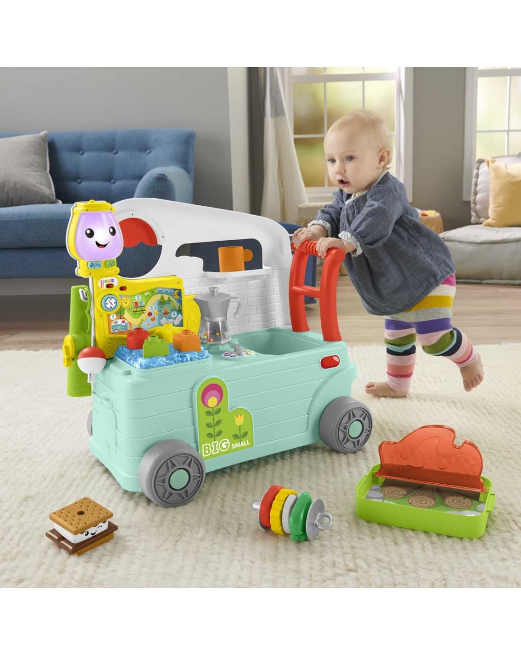 Fisher price παίζω και μαθαίνω – εκπαιδευτικό τροχόσπιτο 3 σε 1 smart stages - Fisher-Price