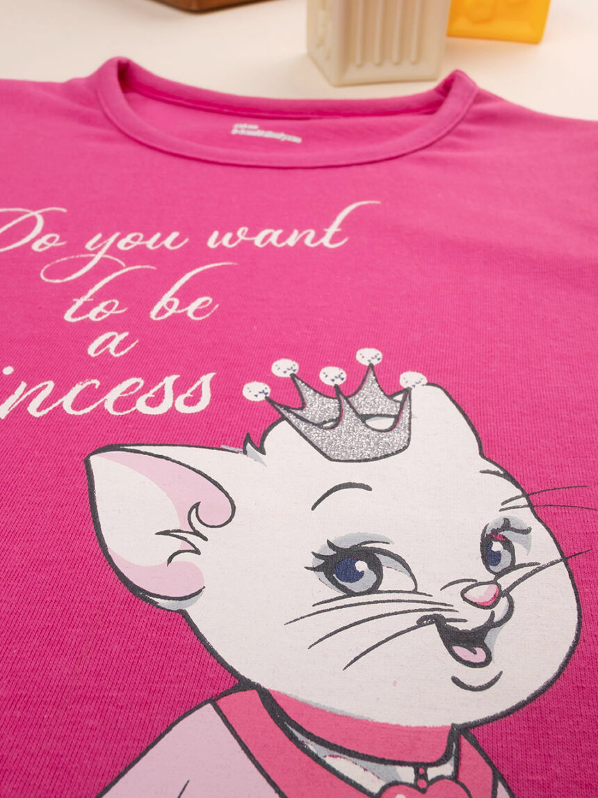 παιδική μπλούζα φούξια με γάτα για κορίτσι - Prénatal
