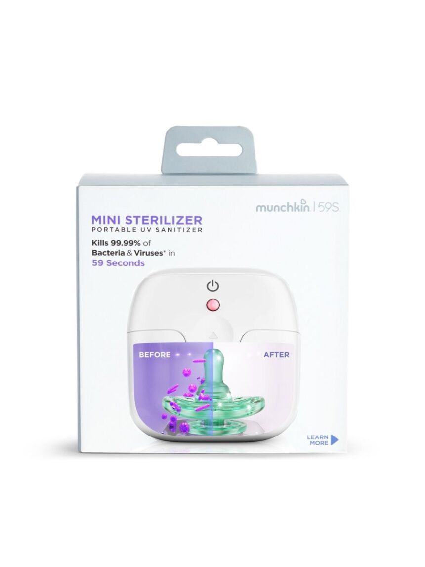 Munchkin mini sterilizer -59s - φορητός αποστειρωτής πιπίλας - Munchkin