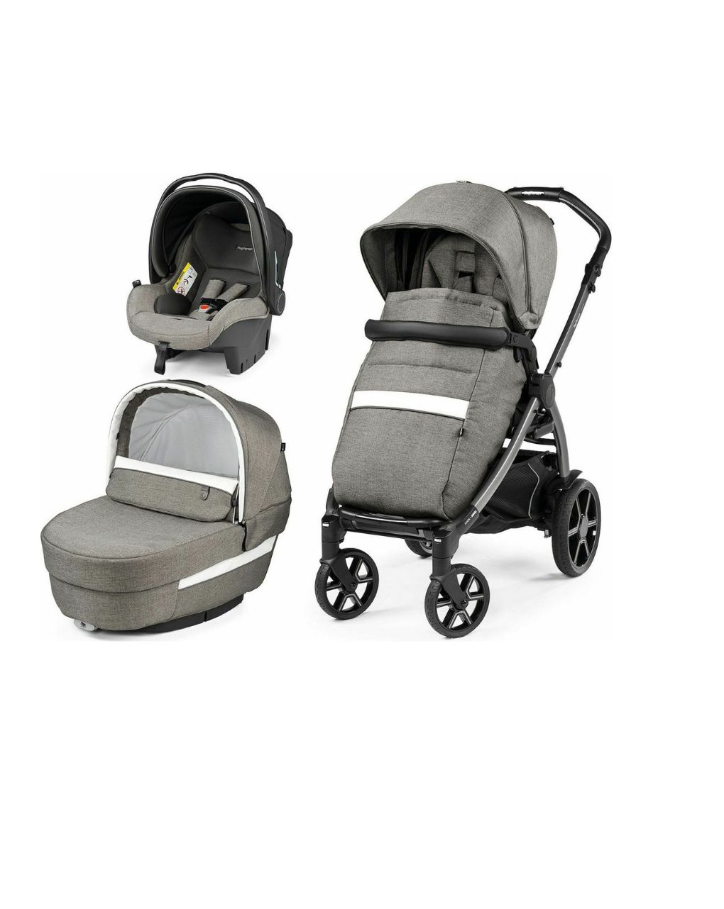 Peg perego πολυκαρότσι new book modular sl 3 in 1 city grey - Peg-Pérego