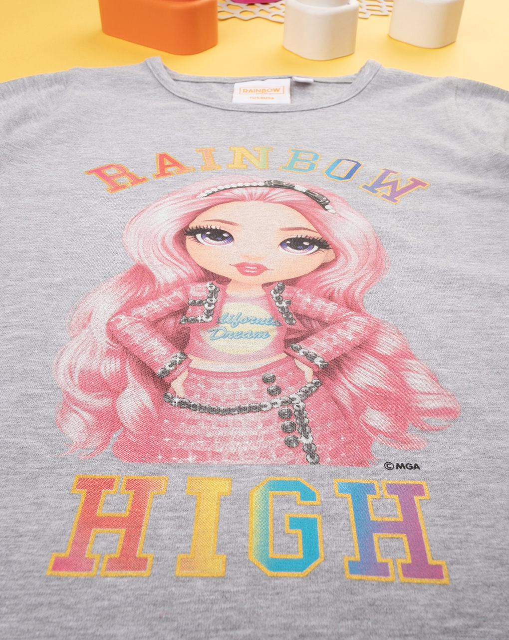 παιδική μπλούζα γκρι rainbow high για κορίτσι - Prénatal