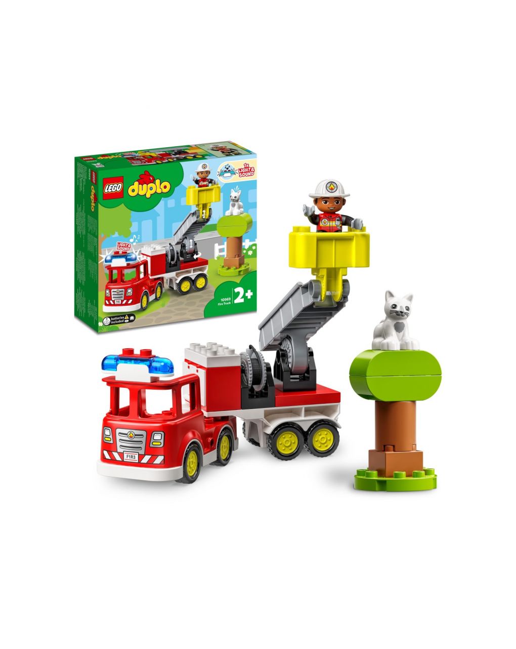 Lego duplo town πυροσβεστικό φορτηγό με φώτα και σειρήνα 10969 - LEGO DUPLO