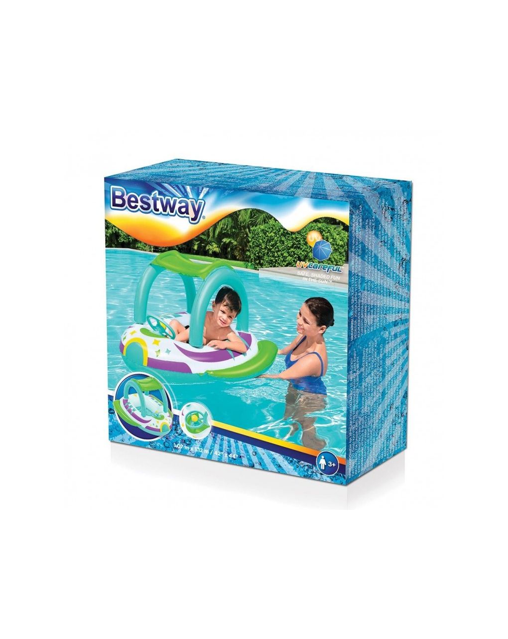 Bestway φουσκωτή βάρκα space splash διαστημικό σκάφος 107x112εκ. bst34149 - Bestway