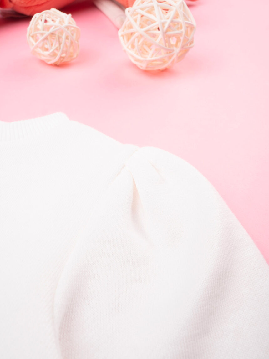 βρεφική μπλούζα φούτερ κρεμ με τη marie για κορίτσι - Prénatal