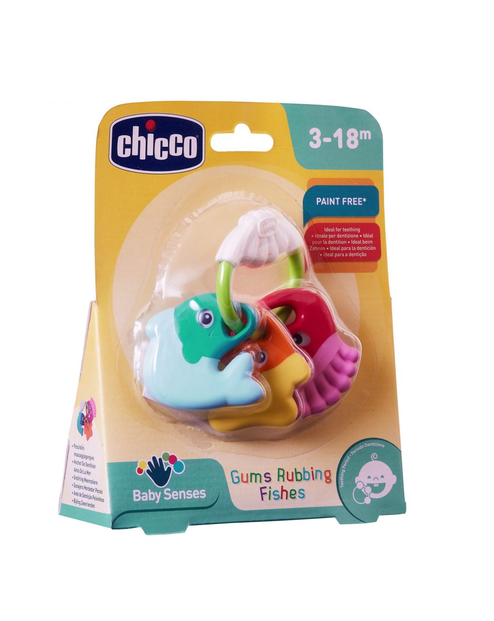 Chicco κουδουνίστρα χρωματιστά ψαράκια 05956-00 - Chicco