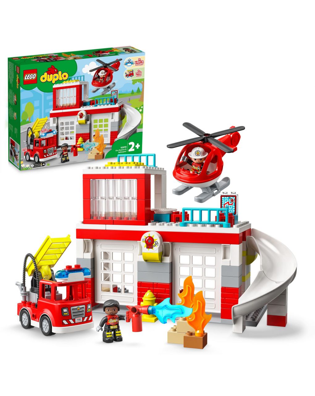 Lego duplo πυροσβεστικός σταθμός και ελικόπτερο 10970 - LEGO DUPLO