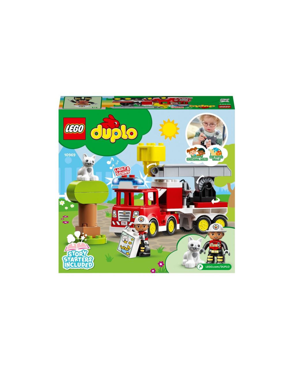 Lego duplo town πυροσβεστικό φορτηγό με φώτα και σειρήνα 10969 - LEGO DUPLO